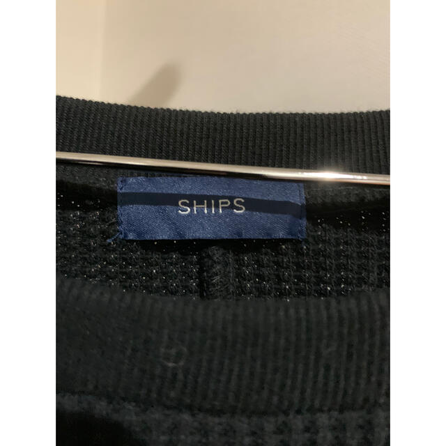 SHIPS(シップス)の未使用❗️SHIPS 大人気完売品⭐️ワッフルサイドボタンワンピース　ブラック レディースのワンピース(ロングワンピース/マキシワンピース)の商品写真