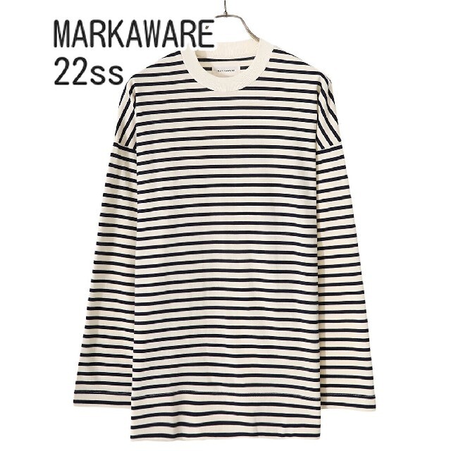 MARKAWARE BOX Tee L/S ボーダー ボックスTee marka