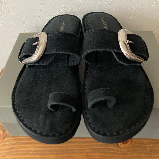 CAMINANDO/カミナンド　BUCKLE SANDAL BLACK