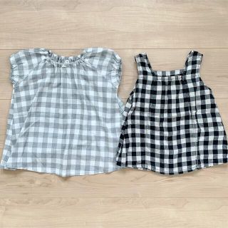 MUJI (無印良品) - 無印良品♡チェックトップス