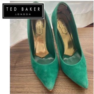 テッドベイカー(TED BAKER)のテッドベイカー Ted Baker グリーン パンプス ヒール スエードパンプス(ハイヒール/パンプス)