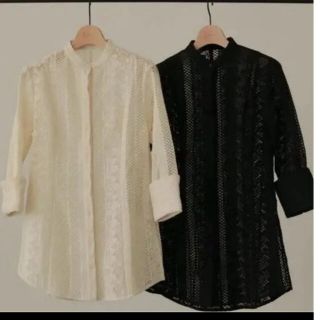 トゥデイフル(TODAYFUL)のlouren handsome lace shape shirts(シャツ/ブラウス(長袖/七分))