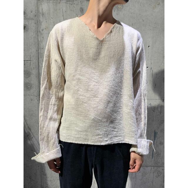 茄子紺 sunsea Shrinkage V-Neck/Natural - 通販 - www.cpskota.edu.in