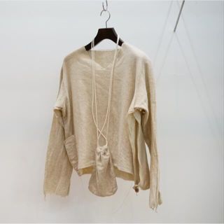 エヌナチュラルビューティーベーシック(N.Natural beauty basic)のsunsea Shrinkage V-Neck/Natural(ニット/セーター)