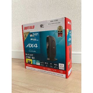 バッファロー(Buffalo)の(新品未開封)バッファロー WSR-3200AX4S/DBK(PC周辺機器)