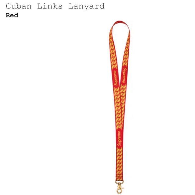 Supreme(シュプリーム)のSupreme Cuban Links Lanyard Red スマホ/家電/カメラのスマホアクセサリー(ネックストラップ)の商品写真