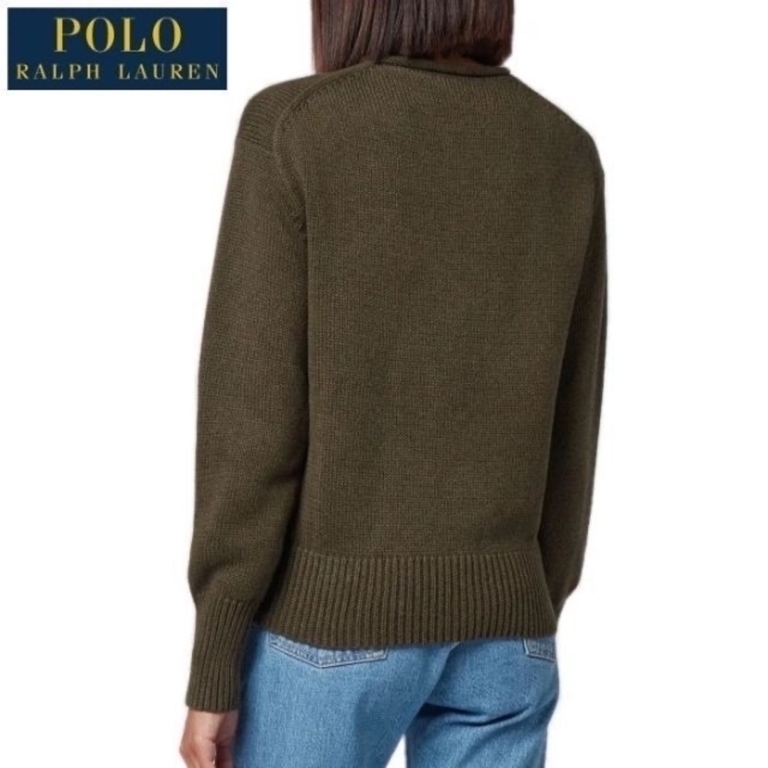 POLO RALPH LAUREN(ポロラルフローレン)の美品 正規 ポロ ラルフローレン ゼブラ シマウマ ロールネック セーター レディースのトップス(ニット/セーター)の商品写真