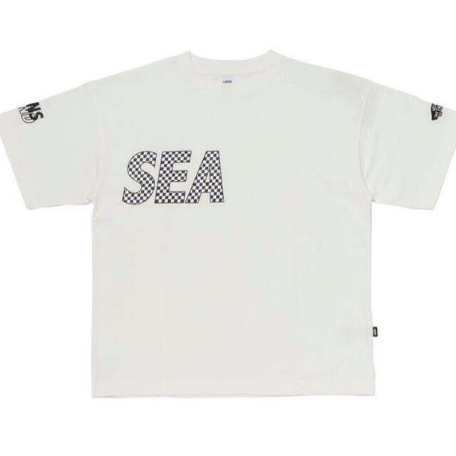 新品未使用】wind and sea × vans Mサイズ 白Tシャツ-