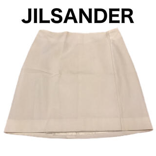 Jil Sander - ジルサンダー イタリア製 巻きスカート ミニ丈 ホワイト コットン 白の通販｜ラクマ