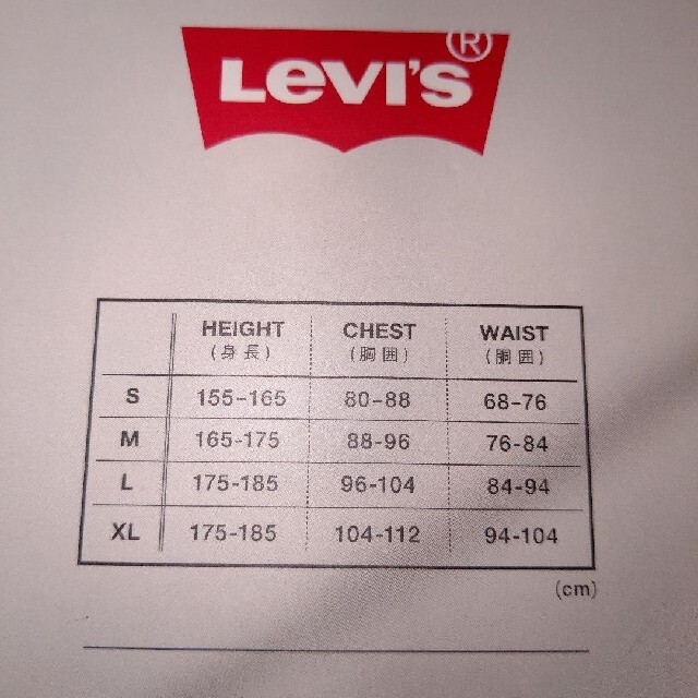 Levi's(リーバイス)のLevi's Vネック 半袖 Tシャツ ホワイト アンダーウェア Lサイズ メンズのトップス(Tシャツ/カットソー(半袖/袖なし))の商品写真