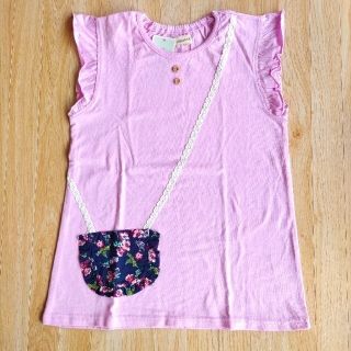 ビケット(Biquette)の新品・キムラタン ビケット　130cm　ポケット付き カットソー 半袖Tシャツ(Tシャツ/カットソー)