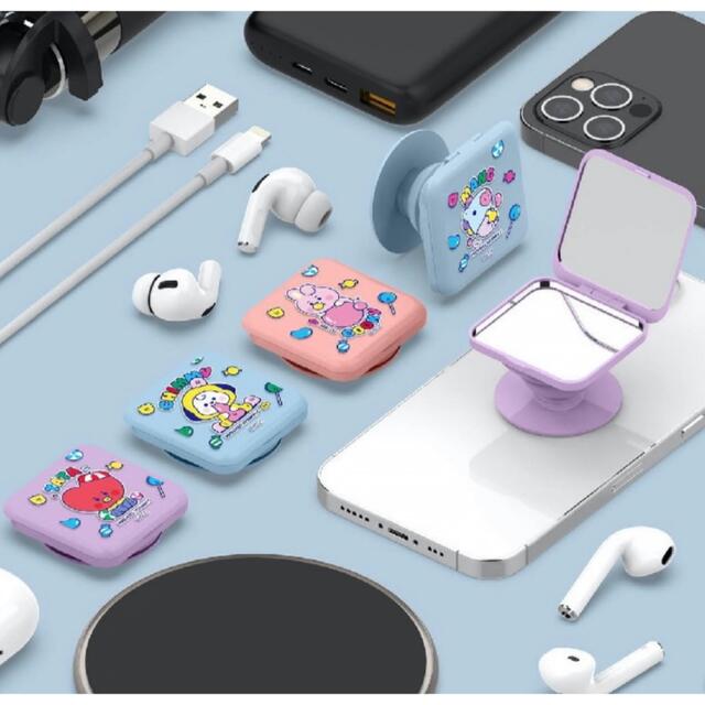 BT21(ビーティーイシビル)のBT21 BTS JELLY CANDY グリップトック ミラー COOKY スマホ/家電/カメラのスマホアクセサリー(ストラップ/イヤホンジャック)の商品写真