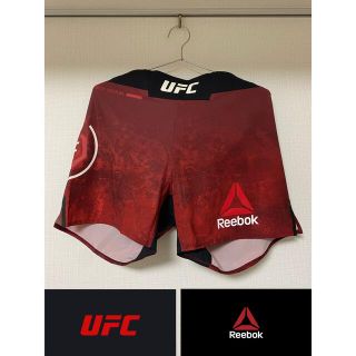 リーボック(Reebok)のUFC✖︎Reebok コラボ　ファイトパンツ　ハーフパンツ　34インチ(格闘技/プロレス)