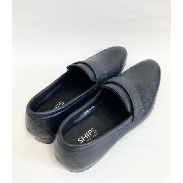 美品】SHIPS ネイビー ローファー 防水 全天候型 - ドレス/ビジネス