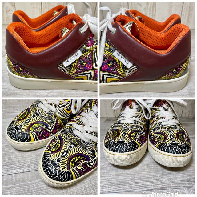 超美品】ETRO エトロ 26cm スニーカー ペイズリー柄-tops.edu.ng