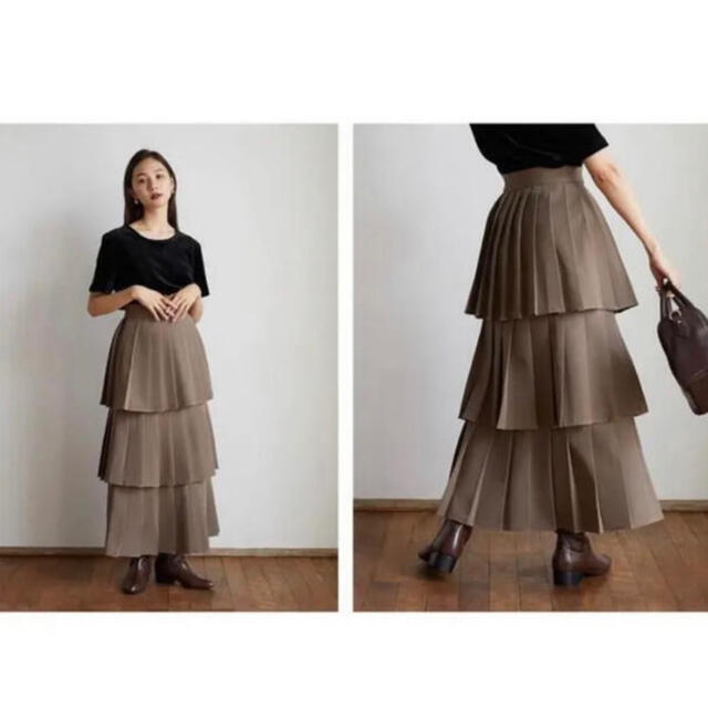 randeboo  pleats three skirt