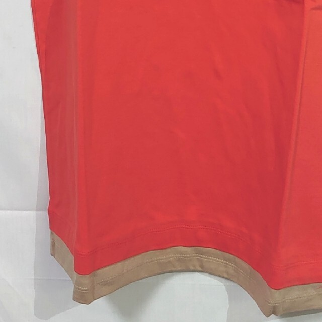 cecile(セシール)の新品 未使用 セシール レイヤードフウTシャツ 半袖 L オレンジ レディースのトップス(Tシャツ(半袖/袖なし))の商品写真