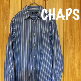 チャップス(CHAPS)の美品　チャップス ラルフローレン 長袖ストライプシャツ(シャツ)