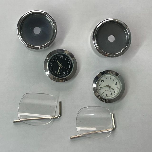 超可爱の 新品未使用 シルバー バイク アナログ時計 ハンドル取付 防水 アナログ !新品未使用!シルバー バイク アナログ時計 ハンドル取付 防水 アナログ