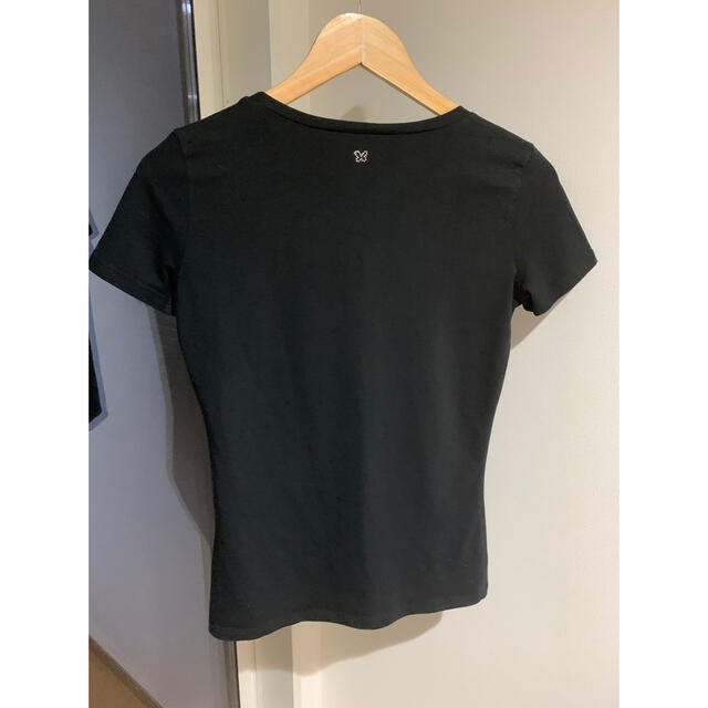 Max Mara(マックスマーラ)の未使用⭐️高級コットン使用マックスマーラーTシャツポルトガル製！ラインストーン黒 レディースのトップス(Tシャツ(半袖/袖なし))の商品写真