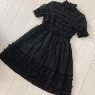 ジルスチュアート(JILLSTUART)の売り切れました。ヴィンテージ　ジルスチュアート　ブラックレース　ドレス(ひざ丈ワンピース)