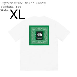 シュプリーム(Supreme)のXL Supreme The North Face Bandana Tee 白(Tシャツ/カットソー(半袖/袖なし))