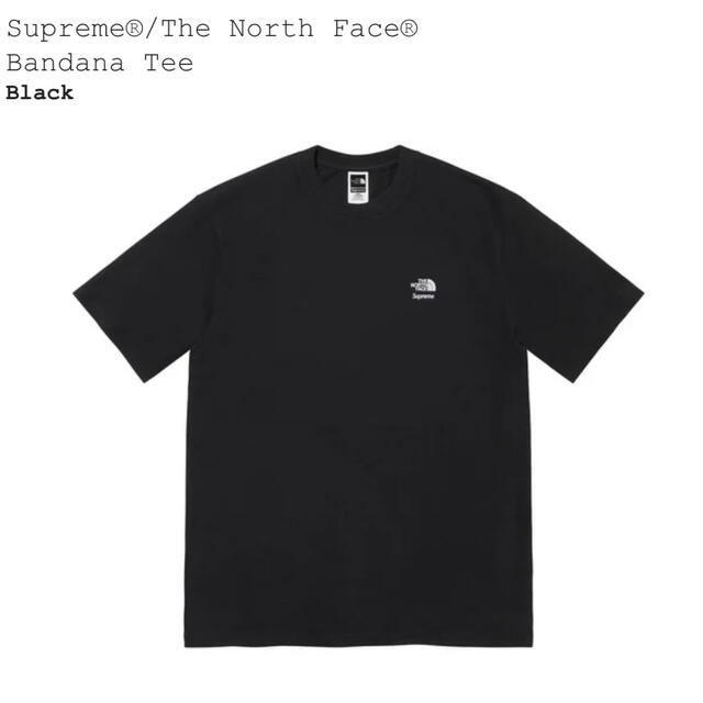 Supreme(シュプリーム)のL Supreme / The North Face Bandana Tee 黒 メンズのトップス(Tシャツ/カットソー(半袖/袖なし))の商品写真