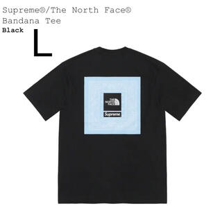 シュプリーム(Supreme)のL Supreme / The North Face Bandana Tee 黒(Tシャツ/カットソー(半袖/袖なし))