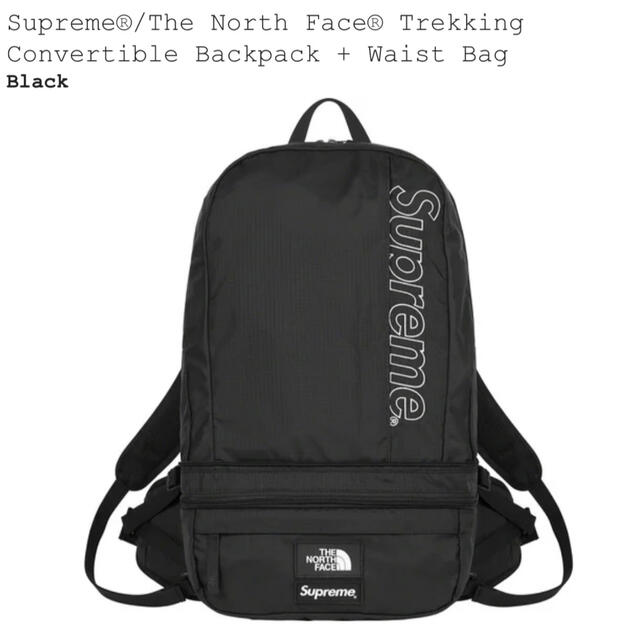 Supreme North Face Backpack Waist Bag 黒