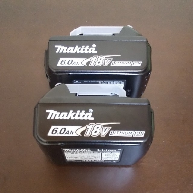 マキタ18v 6ah 純正バッテリー 新品未使用品 ２個