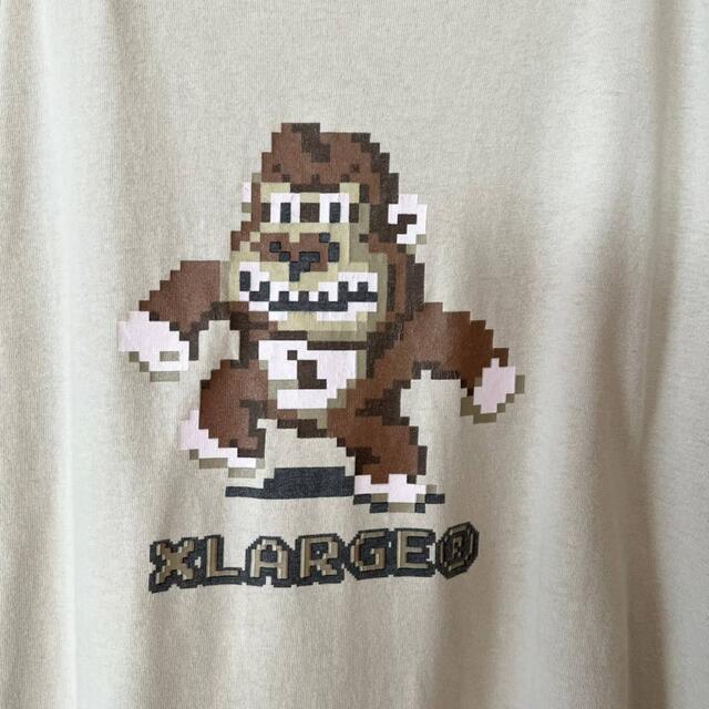XLARGE(エクストララージ)のXLARGE エクストララージ Tシャツ 半袖 プリントロゴ USA製 ベージュ メンズのトップス(Tシャツ/カットソー(半袖/袖なし))の商品写真