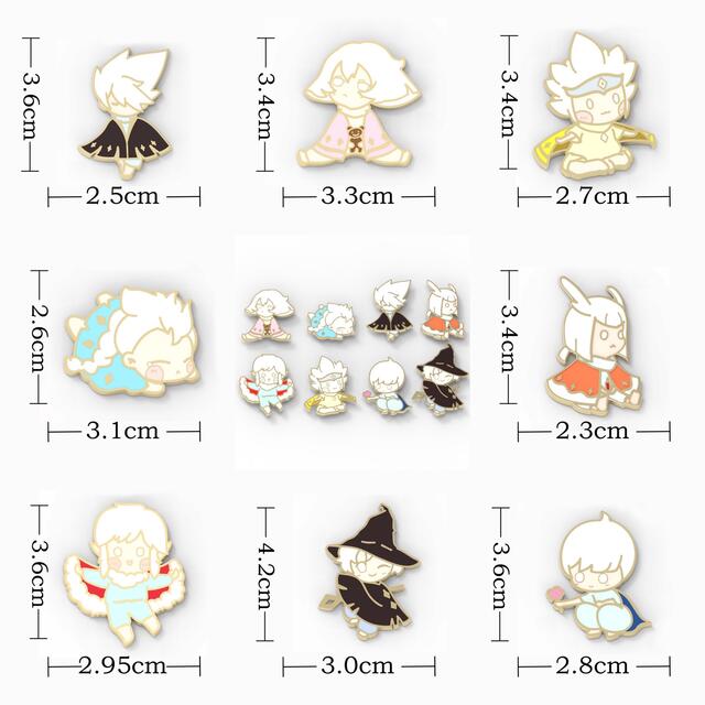 sky 星を紡ぐ子どもた ピンバッチ 缶バッジ 萌えグッズ 精霊 8点セット