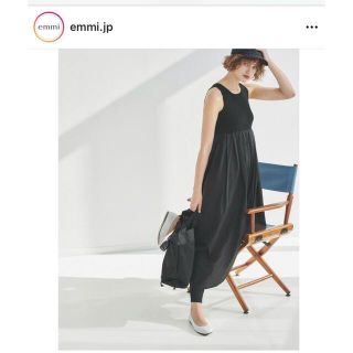 エミアトリエ(emmi atelier)のemmi■ノースリーブニットドッキングワンピース(ロングワンピース/マキシワンピース)