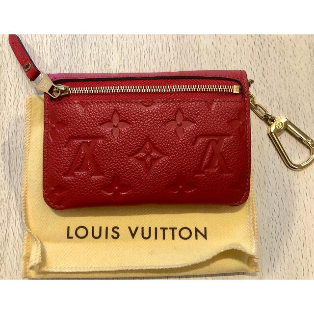 LOUIS VUITTON(ルイヴィトン)の【未使用品】LOUIS VUITTON ポシェットクレ　カードコインケース赤 メンズのファッション小物(コインケース/小銭入れ)の商品写真