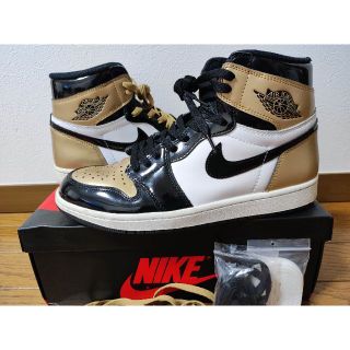 AIR JORDAN 1 RETRO HIGH OG GOLD TOE つま金