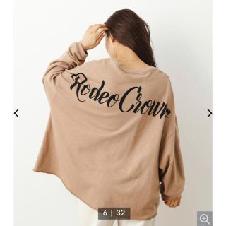 ロデオクラウンズワイドボウル(RODEO CROWNS WIDE BOWL)の新品　ロデオクラウンズ　OLスラブルーズカットトップス(Tシャツ(長袖/七分))