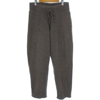 エイトン(ATON)のエイトン ATON 20AW エコカシミヤ ニット パンツ グレー 06 L位(スラックス)