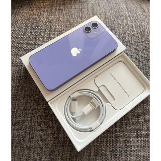 Apple iphone 12mini 256gb パープル simフリー 美品-