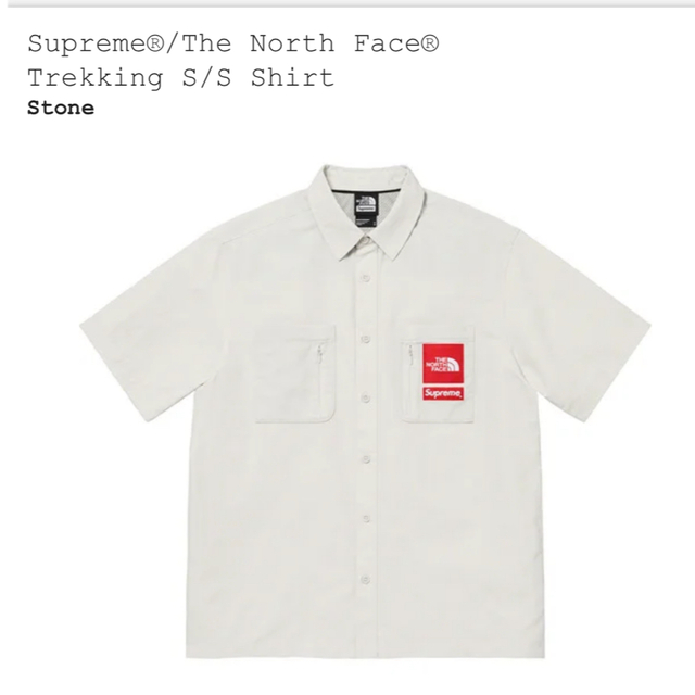 StoneサイズSupreme TNF Trekking S/S Shirt stone M