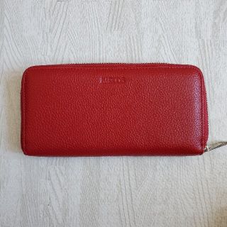 バルコス(BARCOS)の美品 BARCOS 長財布 バルコス 赤 レッド(財布)