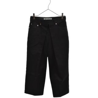 ジョンローレンスサリバン(JOHN LAWRENCE SULLIVAN)のJOHN LAWRENCE SULLIVAN ジョンローレンスサリバン STUDIOUS限定 WIDE TROUSER センタープレス ワイド トラウザーデニムパンツ 2A032-0220-59 ブラック(デニム/ジーンズ)