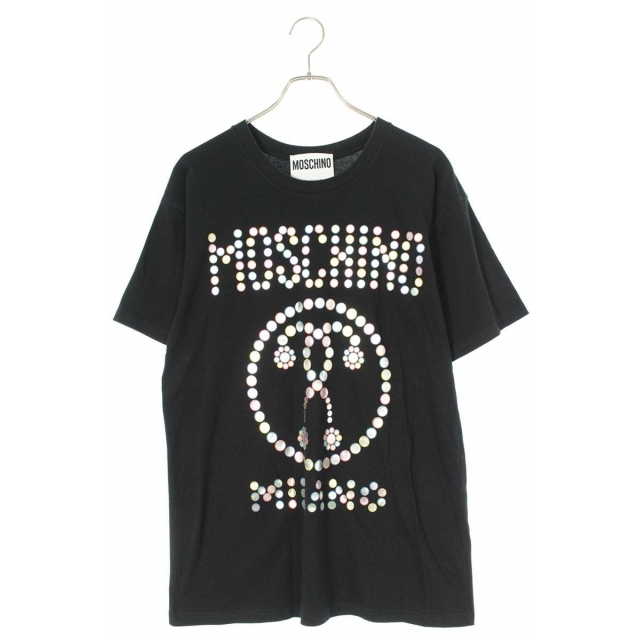 MOSCHINO ビッグシルエット バックロゴプリント 半袖シャツ イタリア製