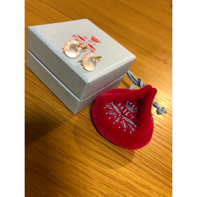 マリーエレーヌドゥタイヤック ローズクォーツ ピアス マリーエレーヌドゥタイヤック ローズクォーツ ピアス