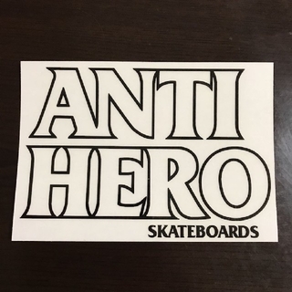 アンチヒーロー(ANTIHERO)の(縦10.8cm横15.6cm)ANTIHERO アンチヒーローステッカー(スケートボード)
