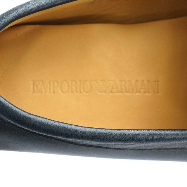 Emporio Armani(エンポリオアルマーニ)のエンポリオアルマーニ ドライビングシューズ スクエアトゥ 6 25.0cm 黒 メンズの靴/シューズ(その他)の商品写真