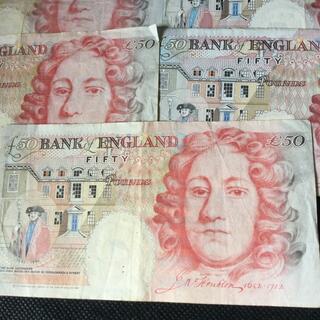 旧紙幣イギリス50ポンド紙幣 旧札の通販 by ギャラクシーホール's