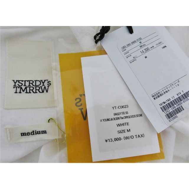 新品 YSTRDY'S TMRRW × YOUNG & OLSEN Tシャツ M