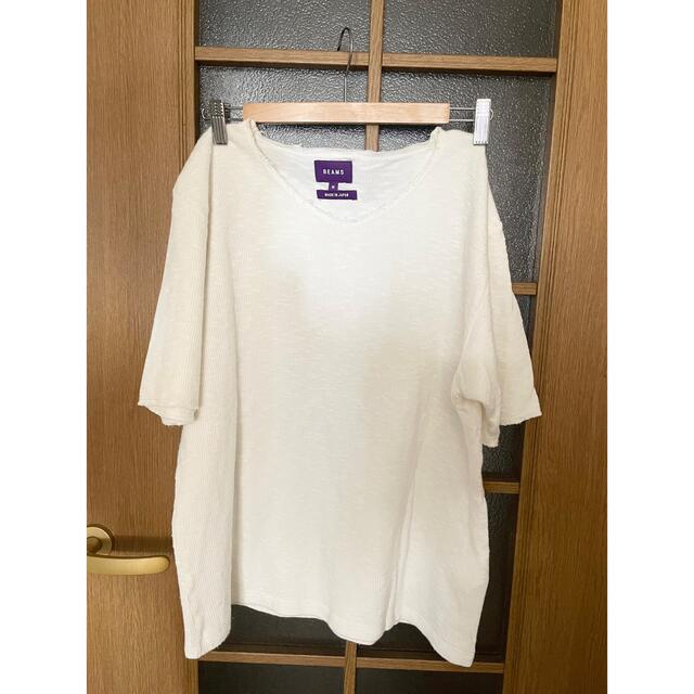 BEAMS(ビームス)のbeams 変わり生地の白Tシャツ メンズのトップス(Tシャツ/カットソー(半袖/袖なし))の商品写真