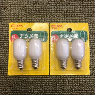 エルパ(ELPA)の→新品〒朝日電器 ELPA ナツメ球 5W E12 G-10B 2個入り2パック(日用品/生活雑貨)