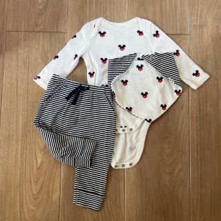 ⭐︎GAP⭐︎ 80サイズ　ベビー服　3点セット　ミッキー(ロンパース)